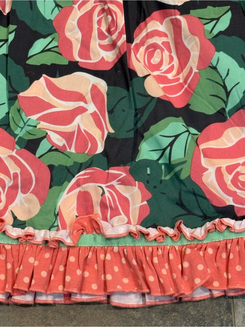 Matilda Jane Floral Rose Print Ruffle Dress - Picture 2 of 9